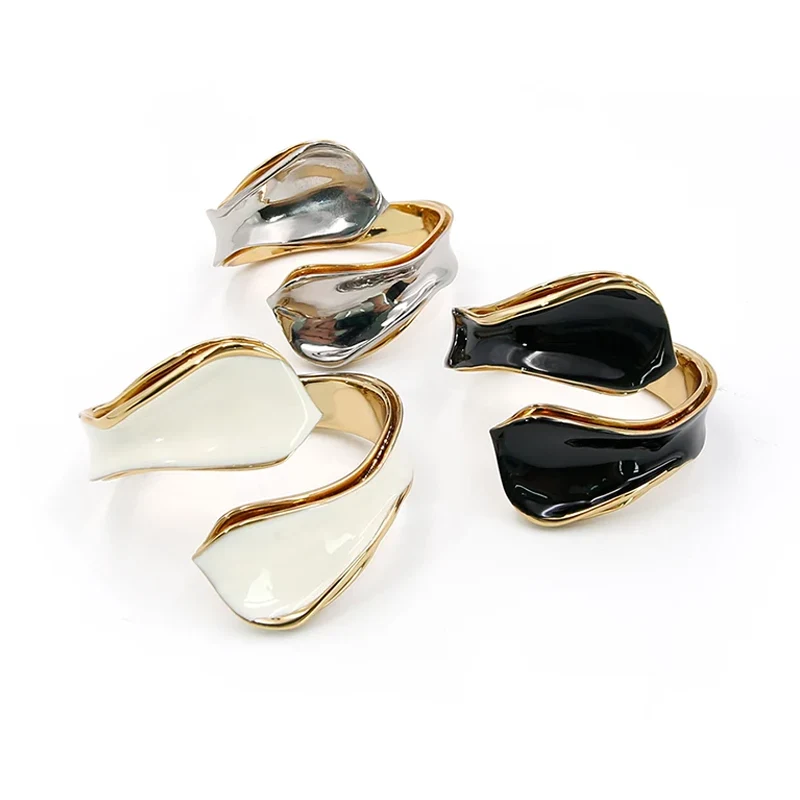 Pulseira de esmalte mergulhado em ouro