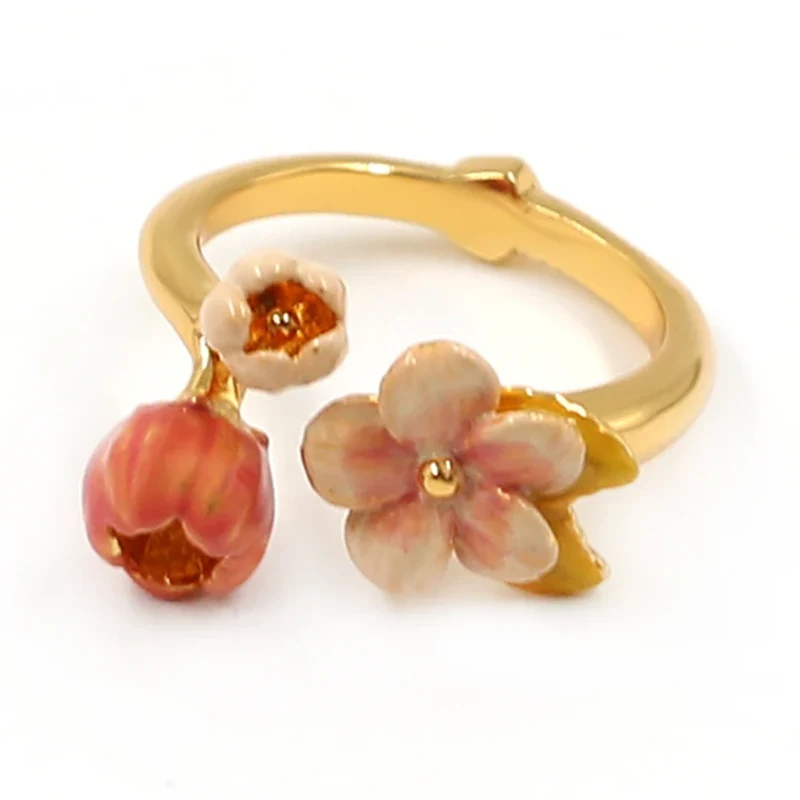 Anel de bronze para esmalte de abertura de ouro