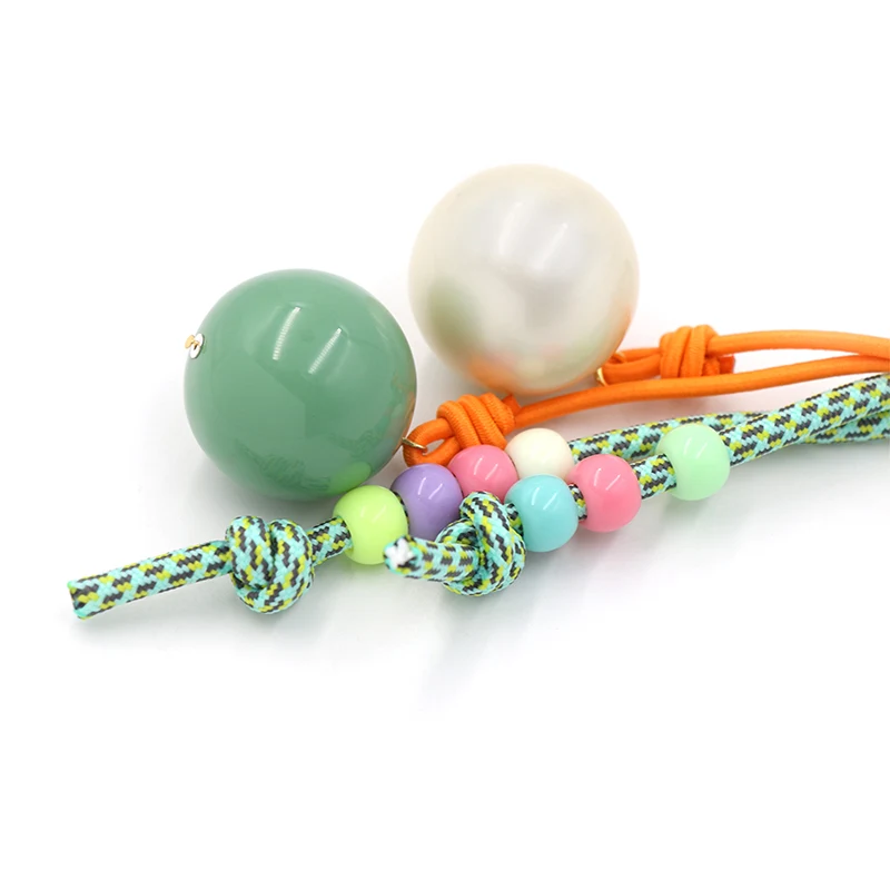 Colored Pearl Keychain