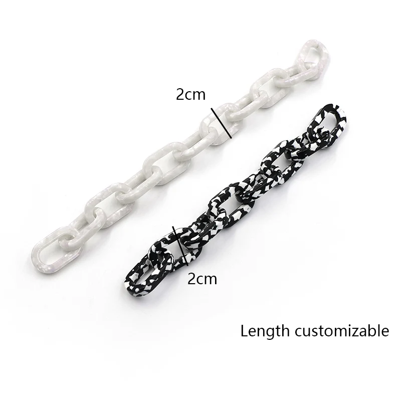 Pearlescent and Black Chain Handles Set