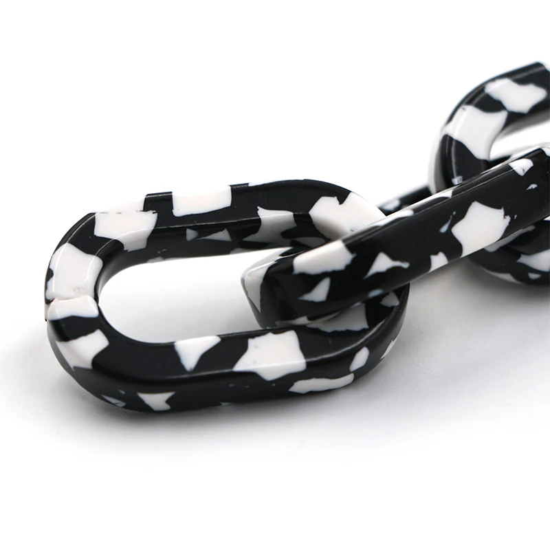 Pearlescent and Black Chain Handles Set