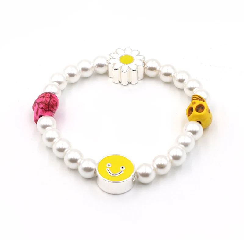 Pulseira elástica de pérola