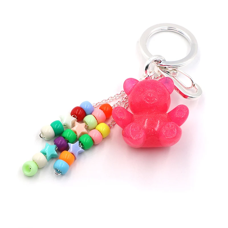 Chave de urso de geléia rosa